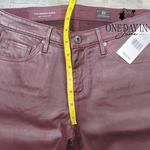 Adriano Goldschmied The Legging Ankle Faux Leather Jeans Size 27 (4) - Picture 4 of 6